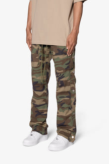 Snap Front Cargo Pants | Camo