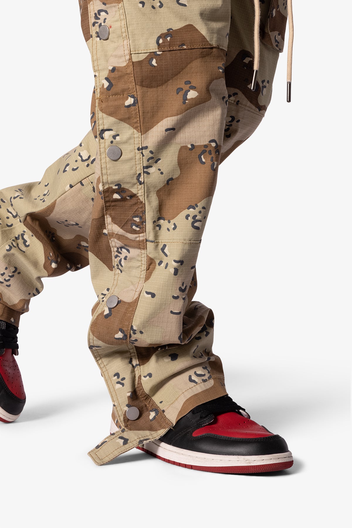 Snap Front Cargo Pants | Desert Camo