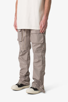 Snap Front Cargo Pants | Grey