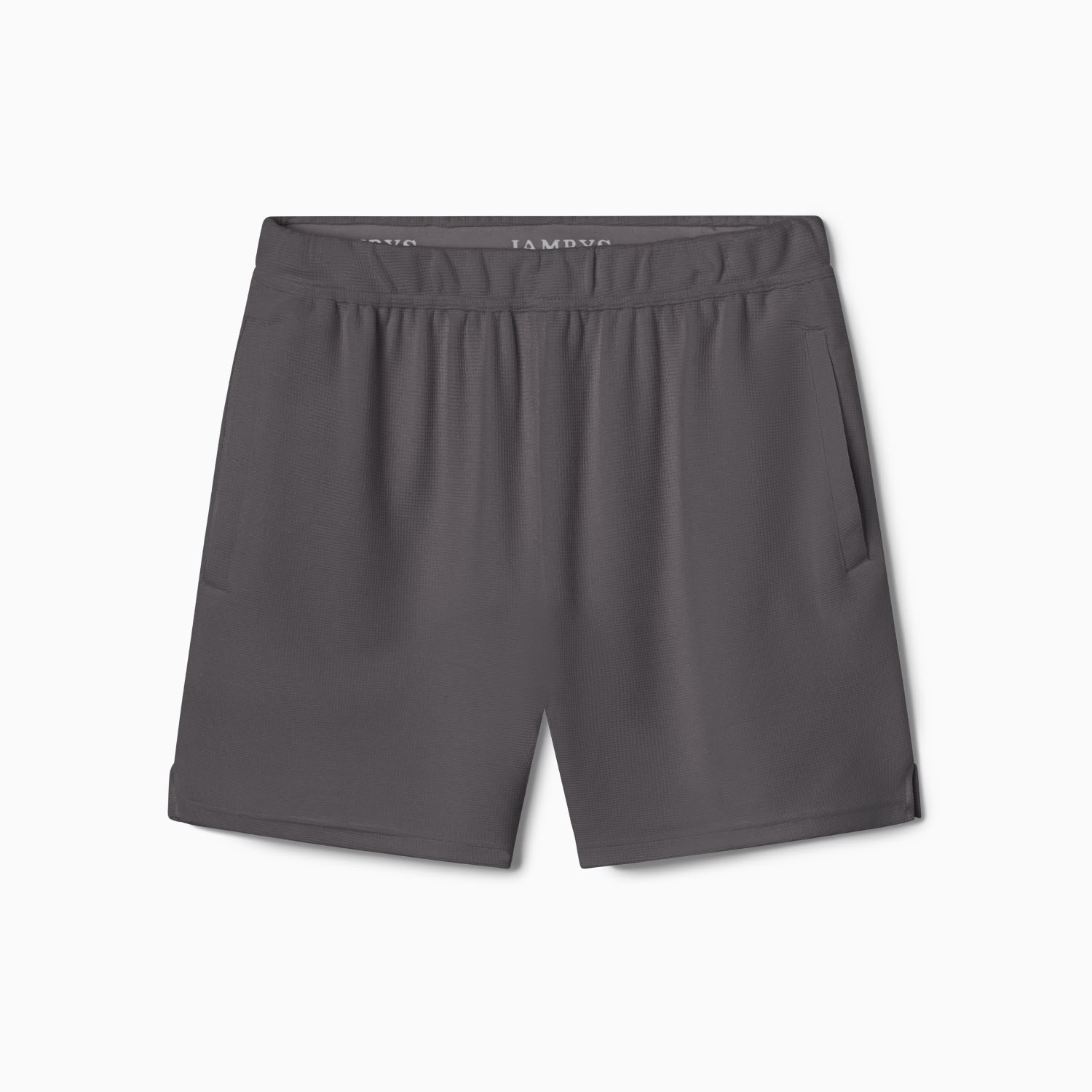 Modal Waffle Spa Short | Gray/Black