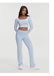Soft Seamless Lounge Pants | Sky Blue
