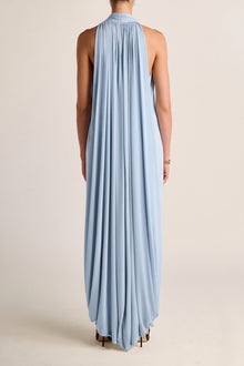 Solina Halter Dress | Sky