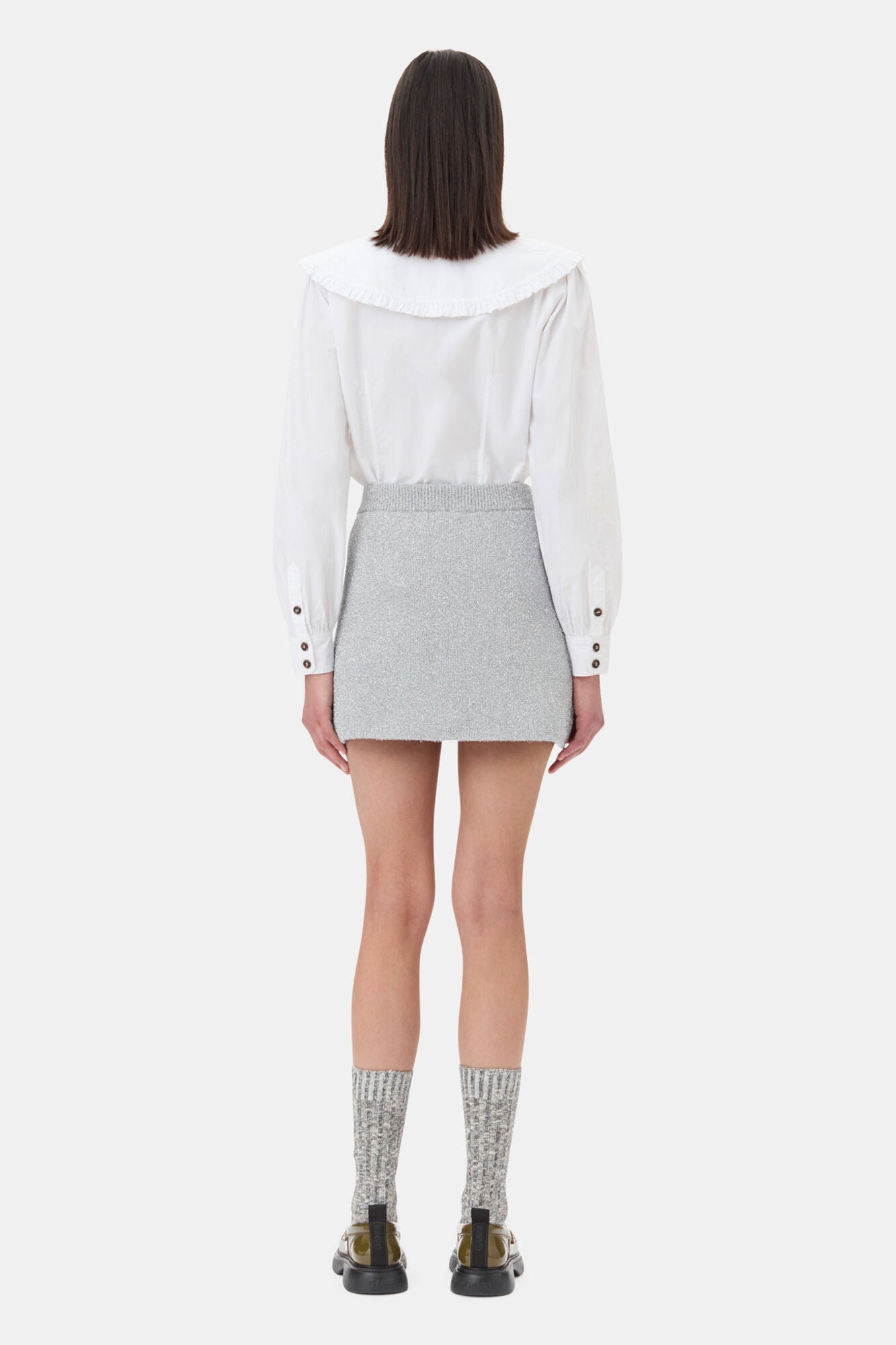 Sparkle Mini Skirt | Silver