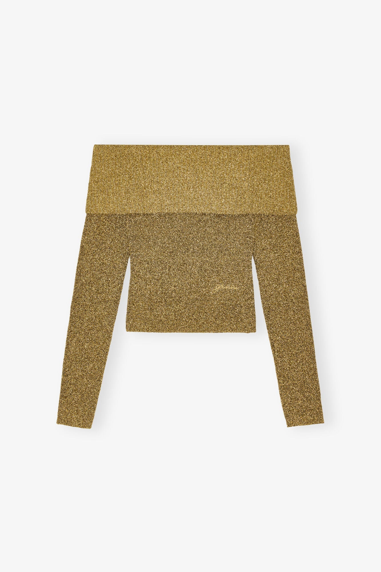 Sparkle Off the Shoulder Blouse | Gold