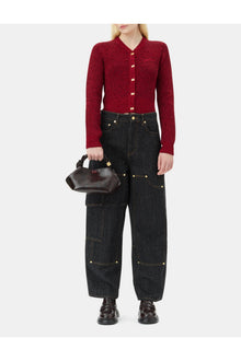 Sparkle Short Cardigan | Racing Red