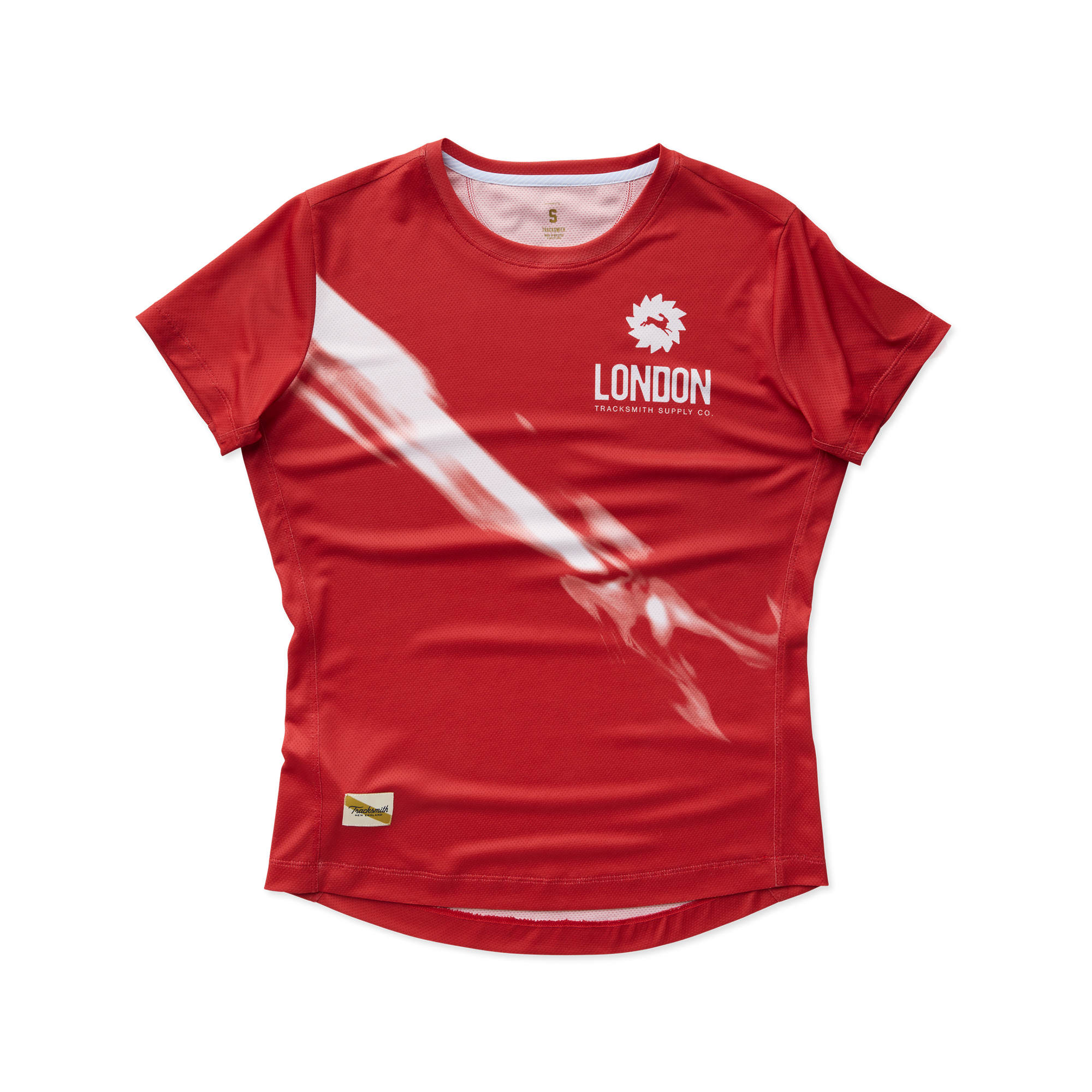 Womens | London Tee | Red/White