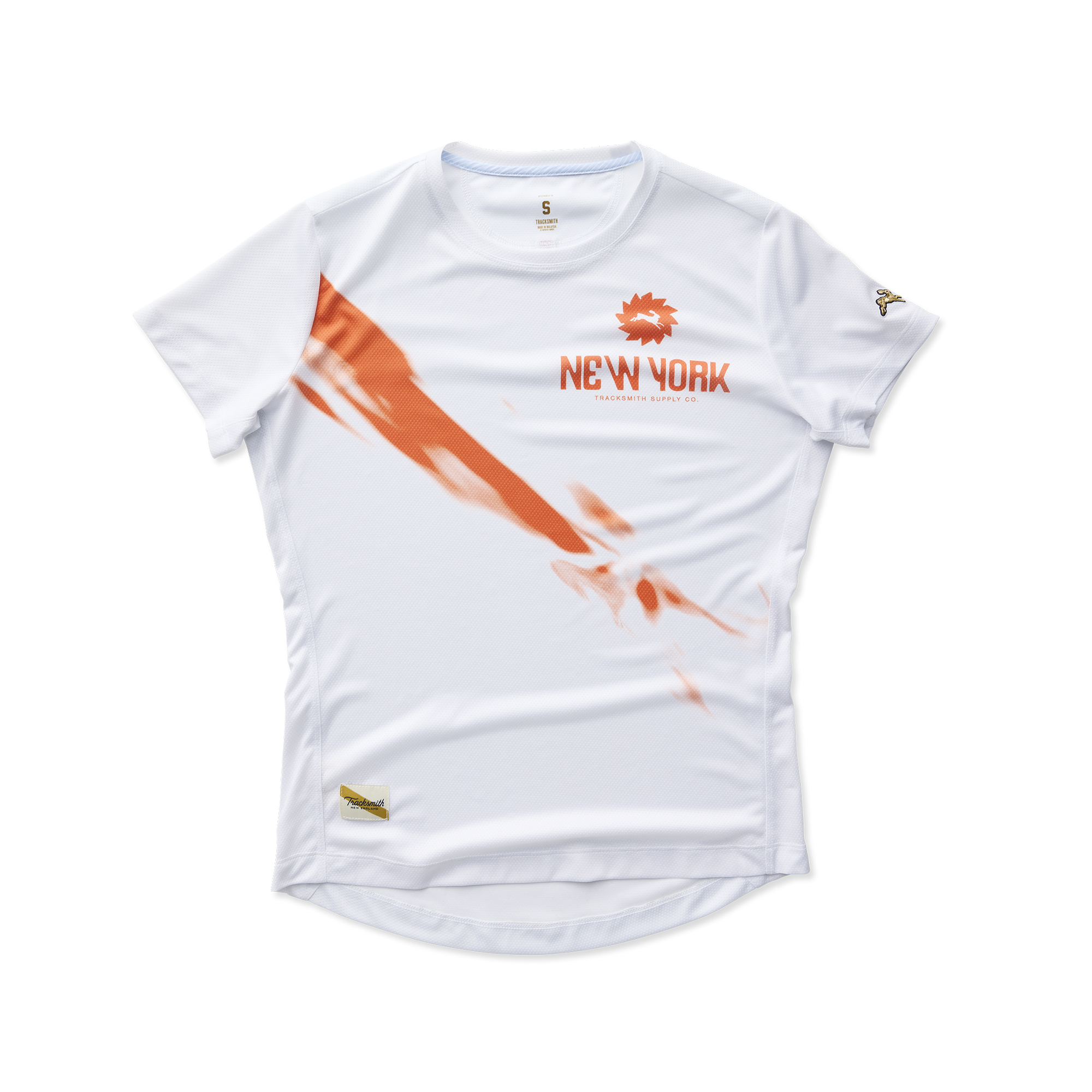 Womens | New York Tee | White/Orange
