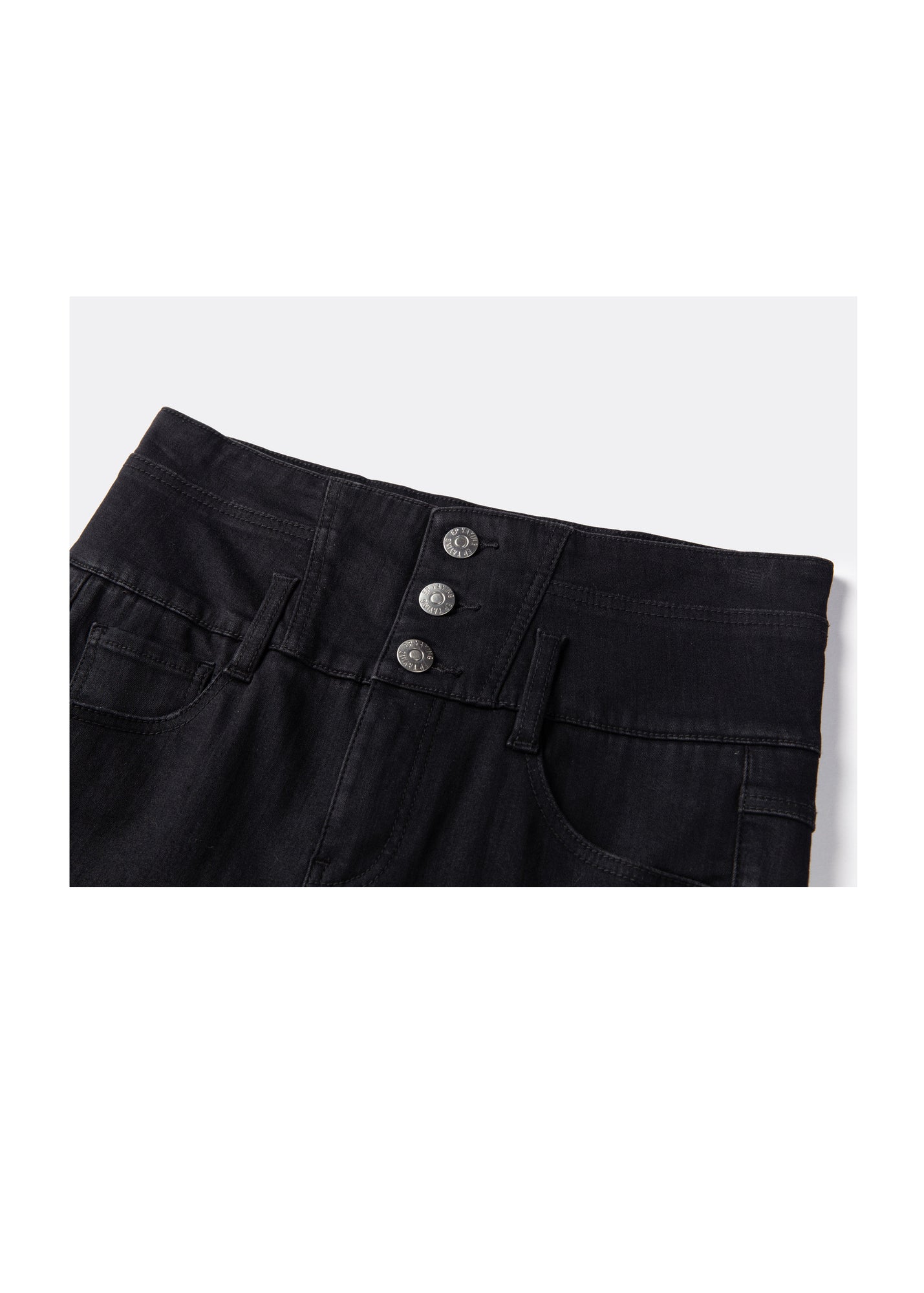 Springy Cropped Jeans | Black