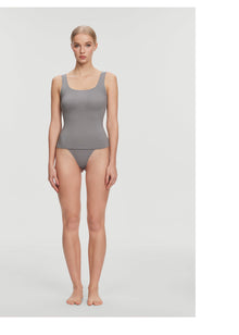 Square Neck Tank Top | Cool Gray