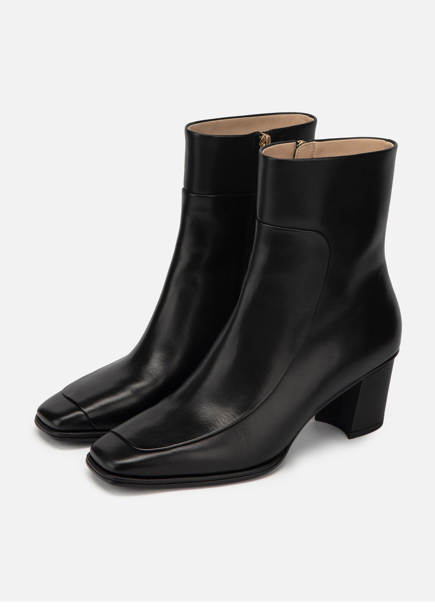 Square Toe Boots | Black
