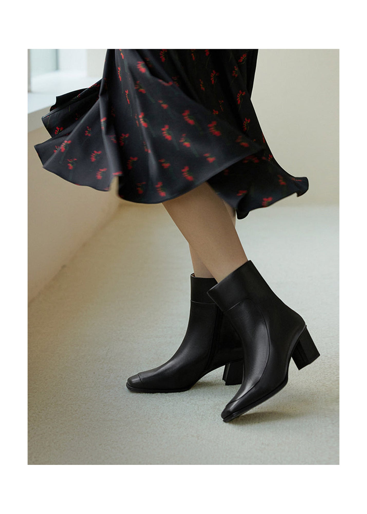 Square Toe Boots | Black
