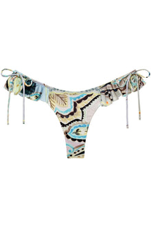 Uno Ruffle Bows Bikini Bottom | St. Barths Floral