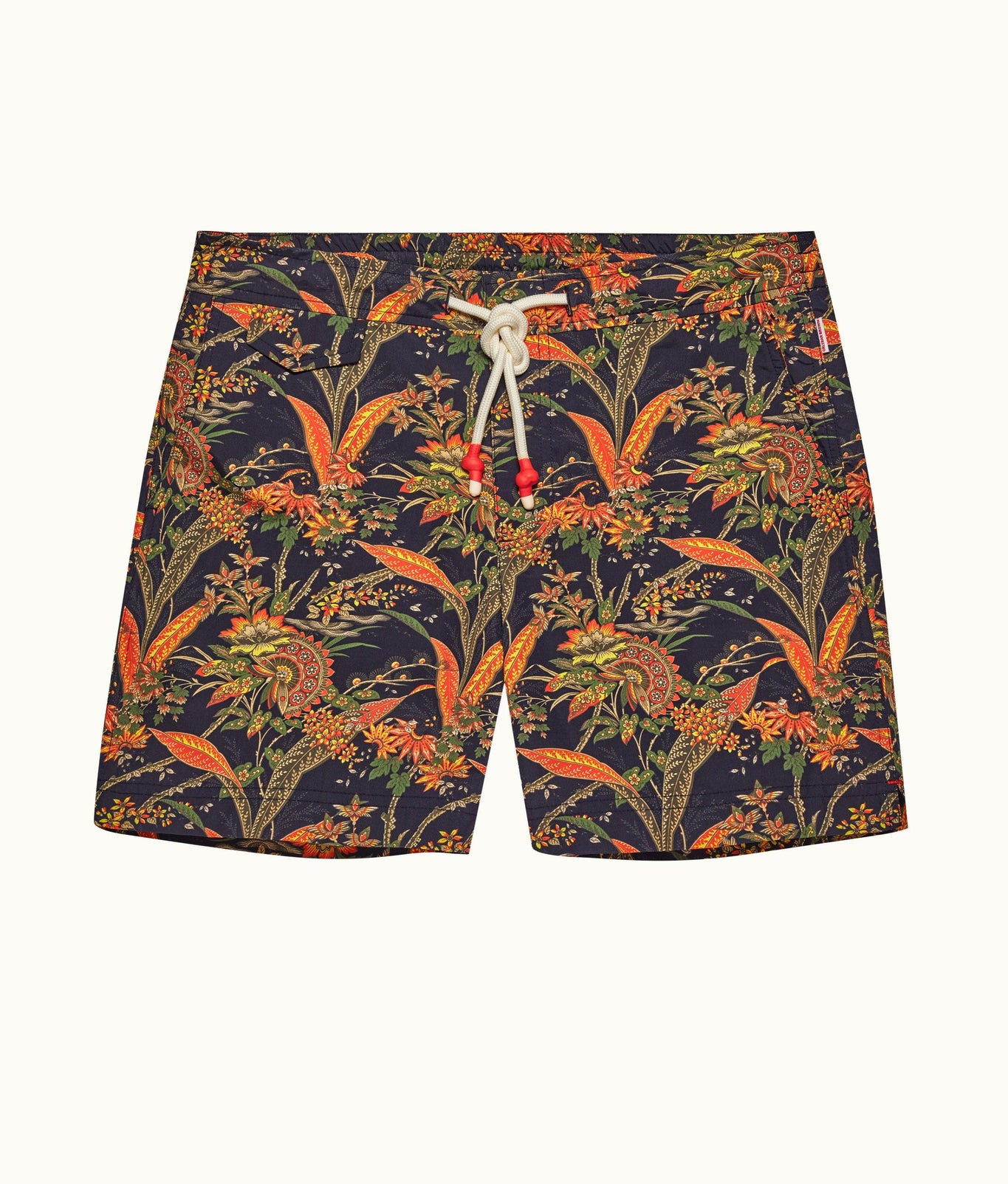 Standard Lotus Mid-Length Drawcord Swim Shorts | Midnight Navy