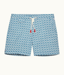 Standard Orbit Mid-Length Drawcord Swim Shorts | Wish Blue