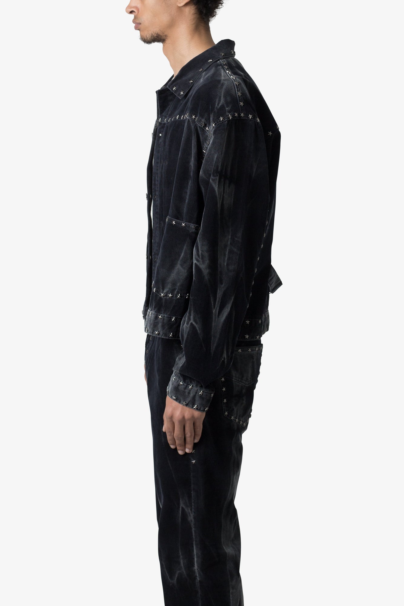 Star Studded Jacket | Washed Black