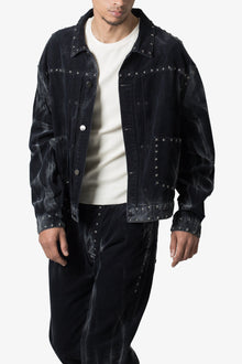 Star Studded Jacket | Washed Black