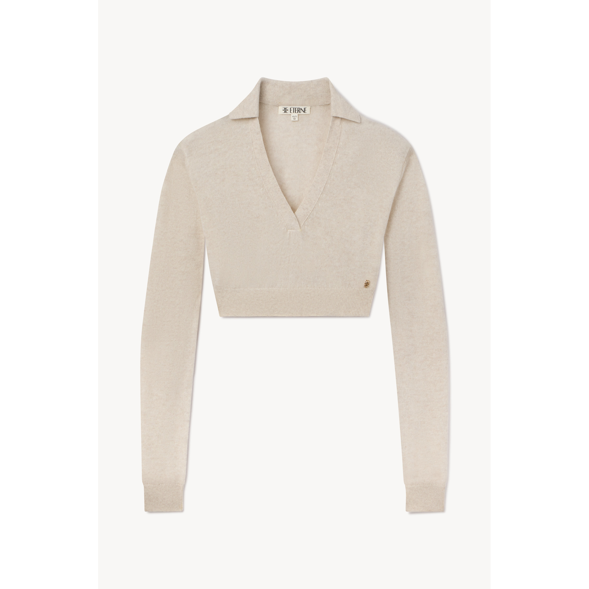 Stevie Cashmere Sweater Heather | Oatmeal