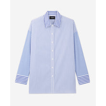 Straight-Fit Striped Formal Shirt | Women | Blue White