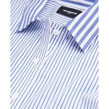 Straight-Fit Striped Formal Shirt | Women | Blue White