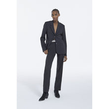 Straight Tailored Wool Jacket | Women | Black