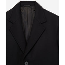 Straight Wool Coat | Men | Black