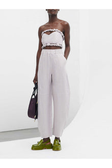 Strapless Crop Top | Light Lilac