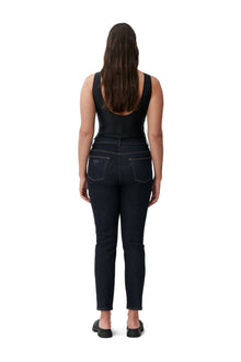 Stretch Cropped Jeans | Indigo