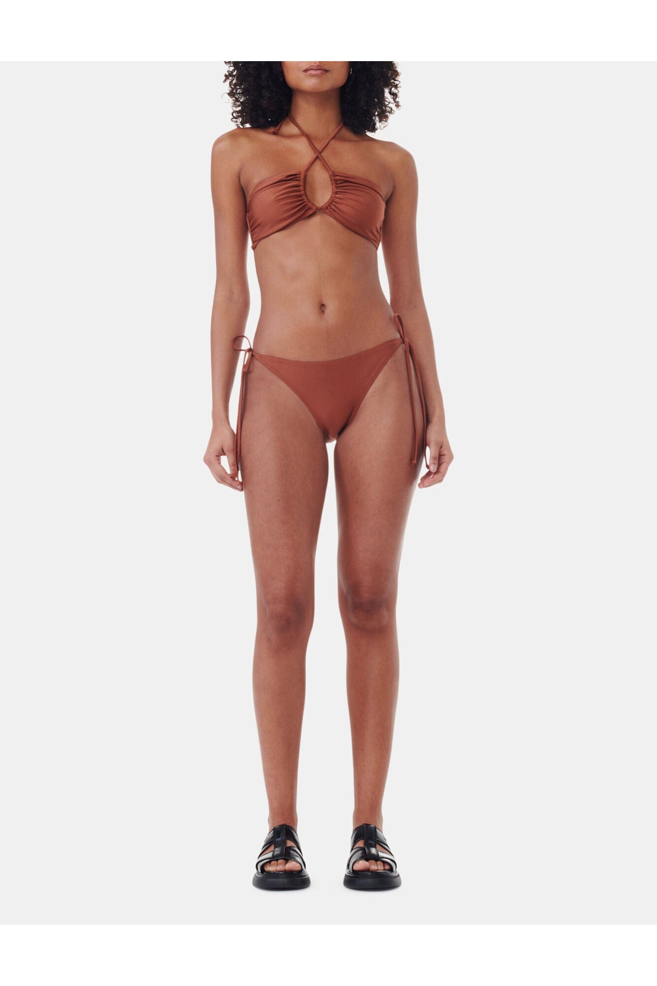 String Bikini Briefs | Copper Brown