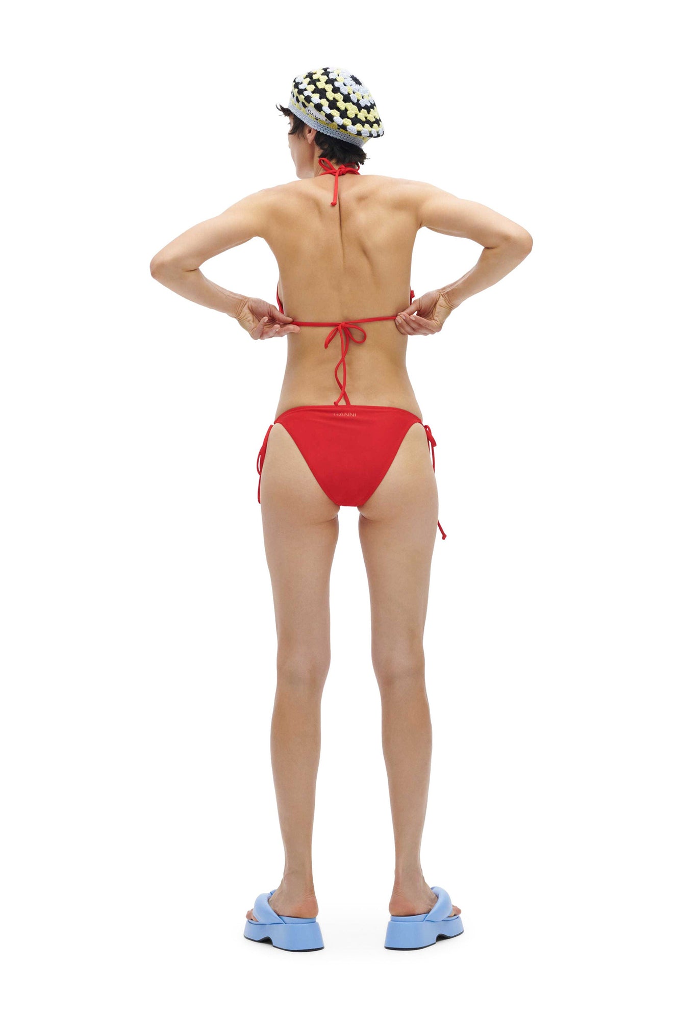 String Bikini Top | High Risk Red