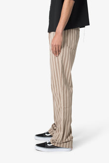 Striped Flare Pants | Brown