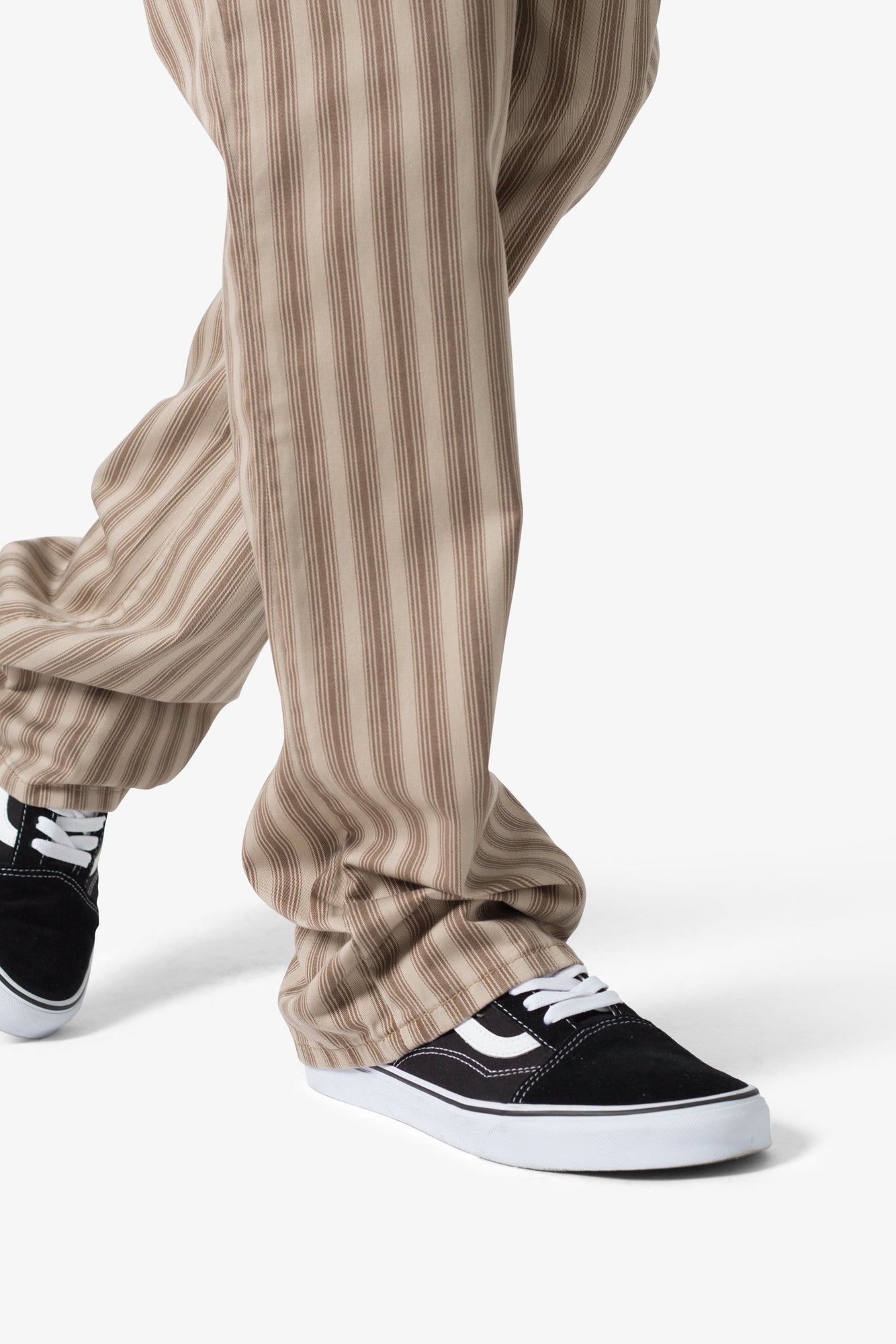 Striped Flare Pants | Brown