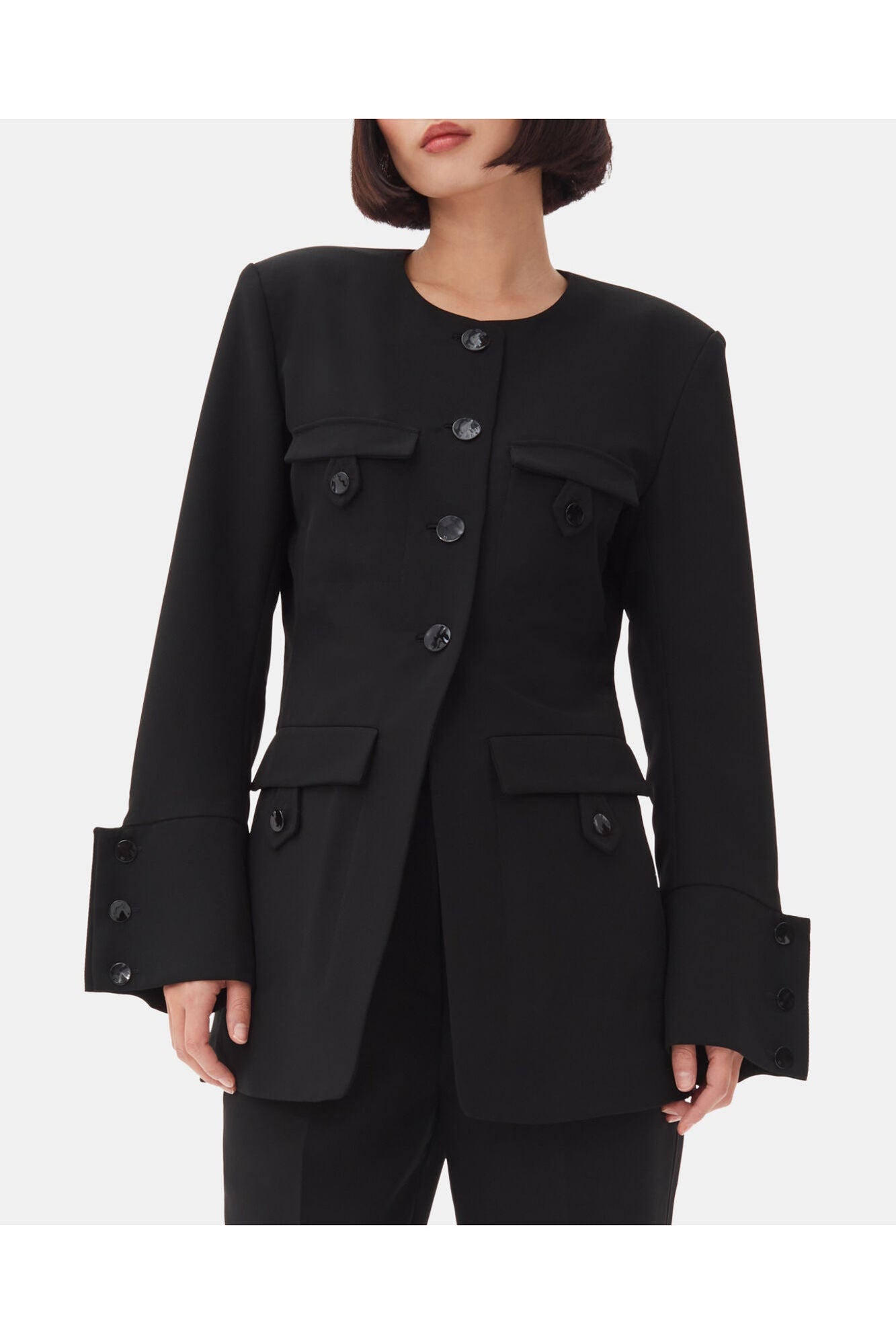 Suiting Fitted Blazer | Black
