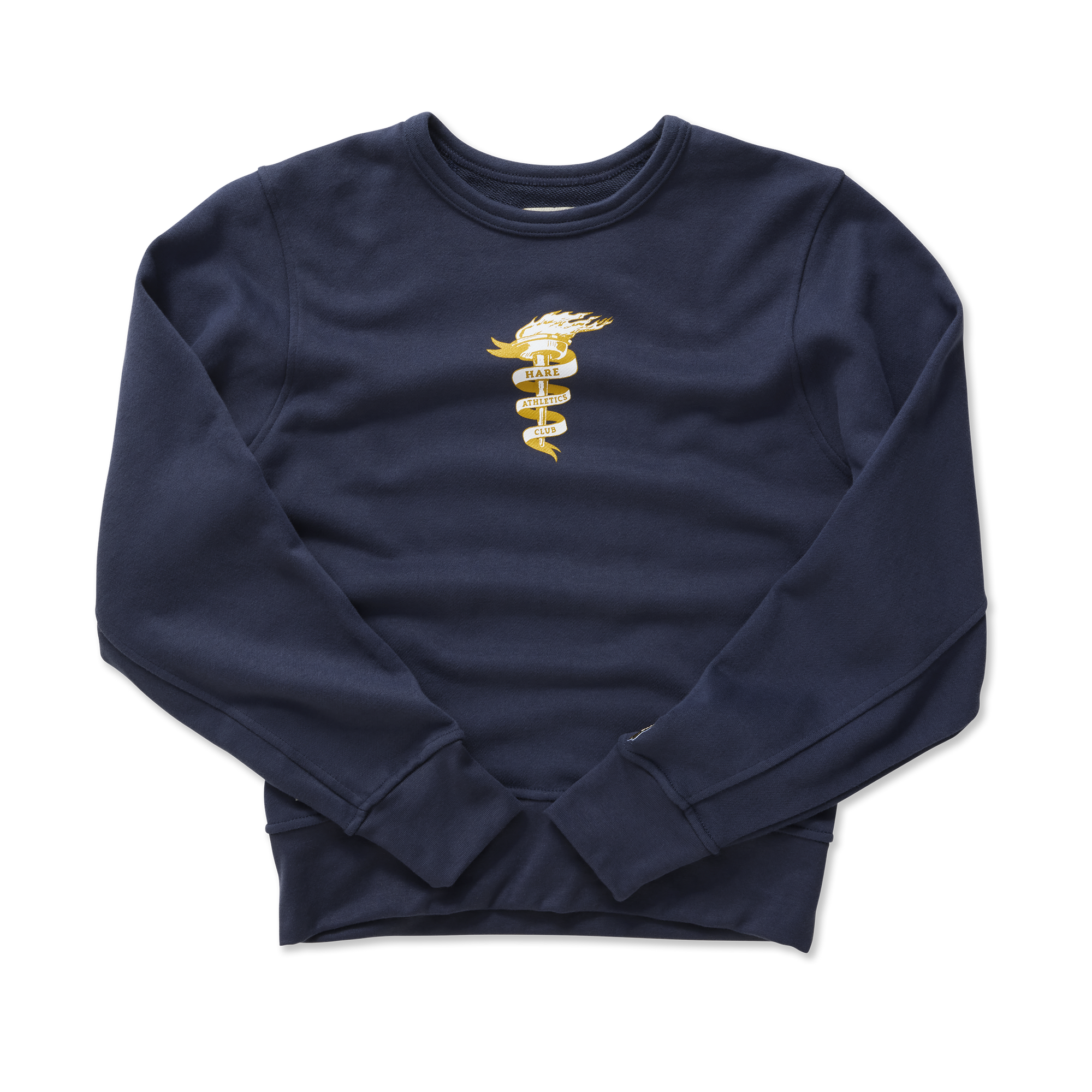 Womens | Trackhouse Midweight Crew Hare A.C. | Night/Ivory