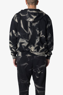 Sun Burned Zip Up Hoodie | Washed Black