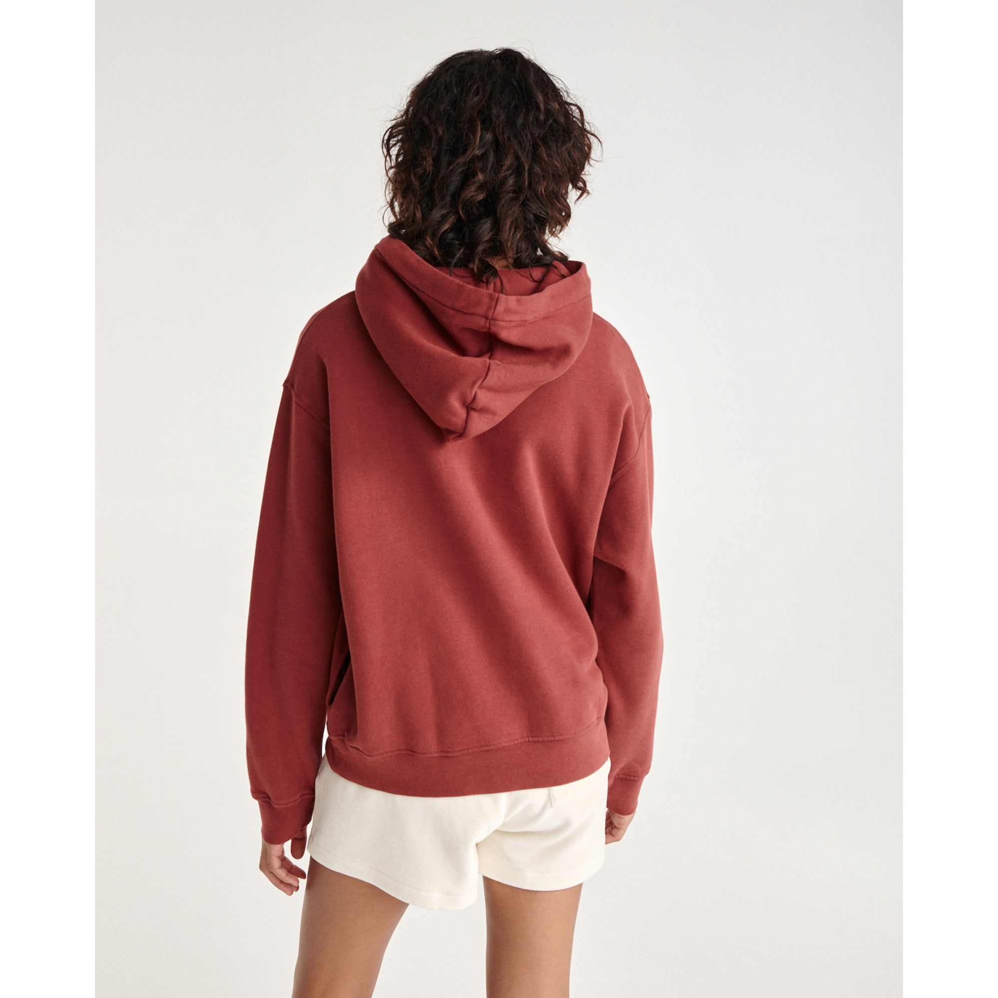 Sweatshirt Fleece With Silver Logo | Women | Burgundy