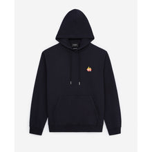 Sweatshirt Hood & Embroidered Flame Logo | Men | Navy