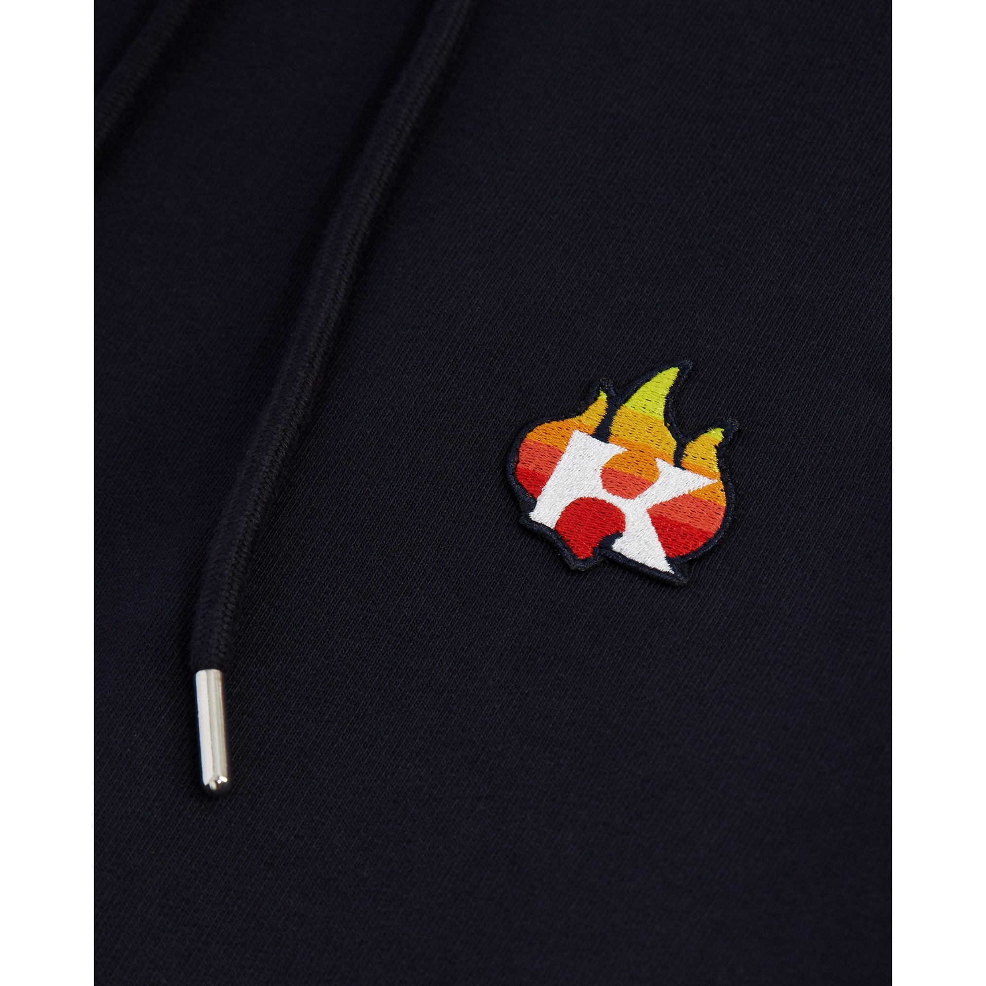 Sweatshirt Hood & Embroidered Flame Logo | Men | Navy