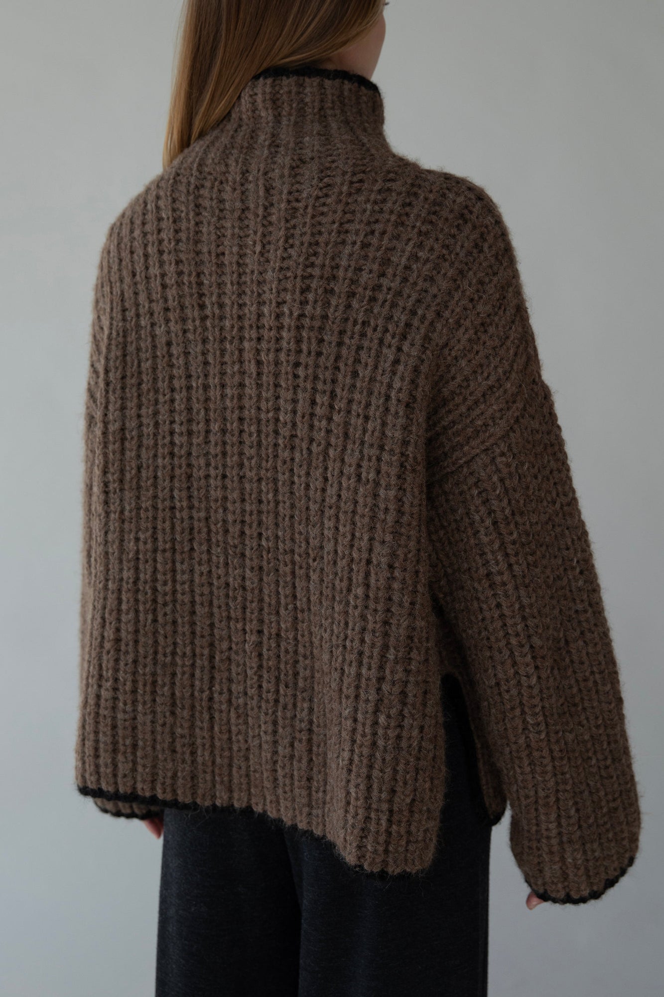 Sylvie Handknit Pullover | Saddle