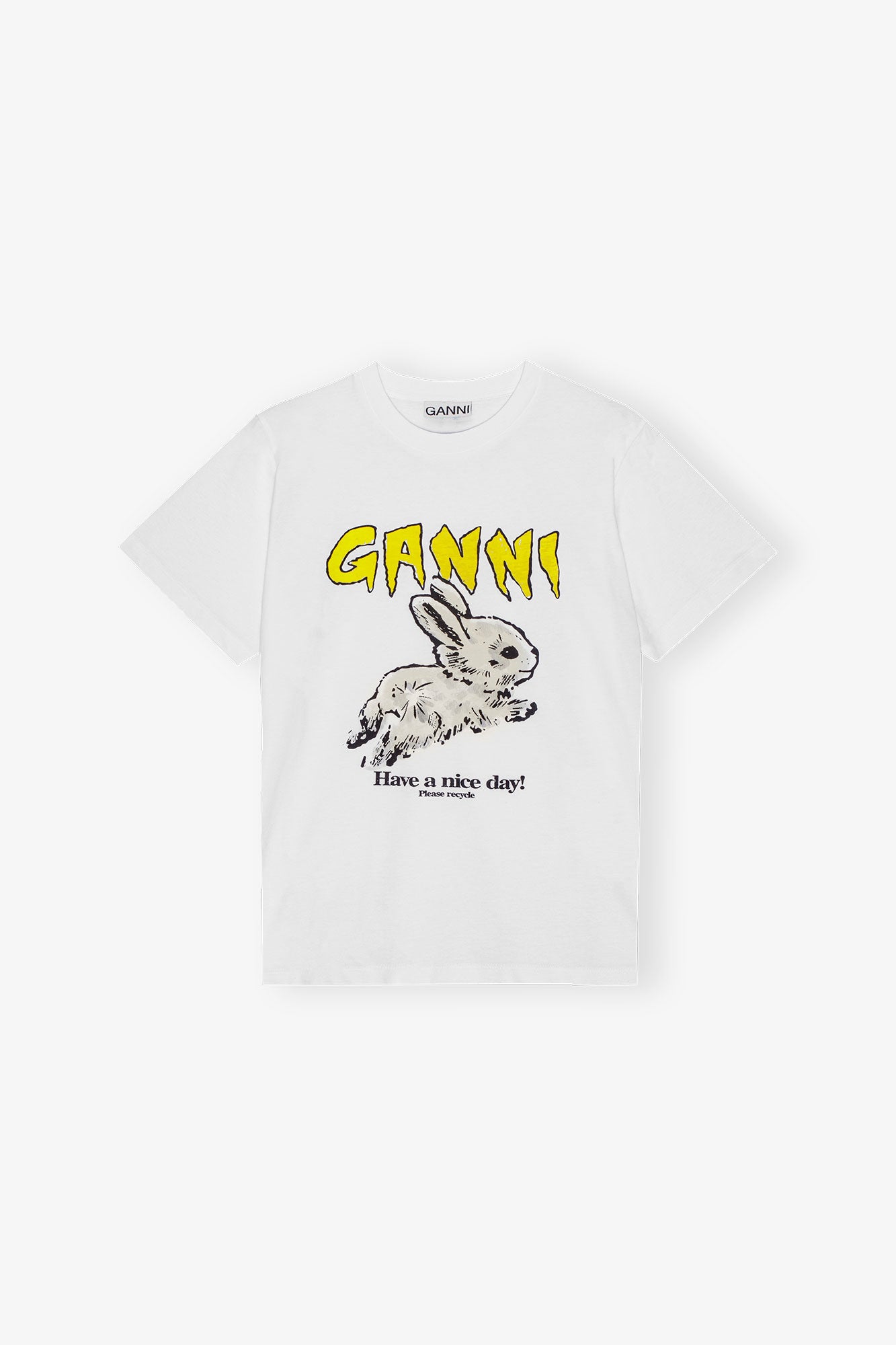 Basic Jersey Bunny Relaxed T-shirt | Bright White
