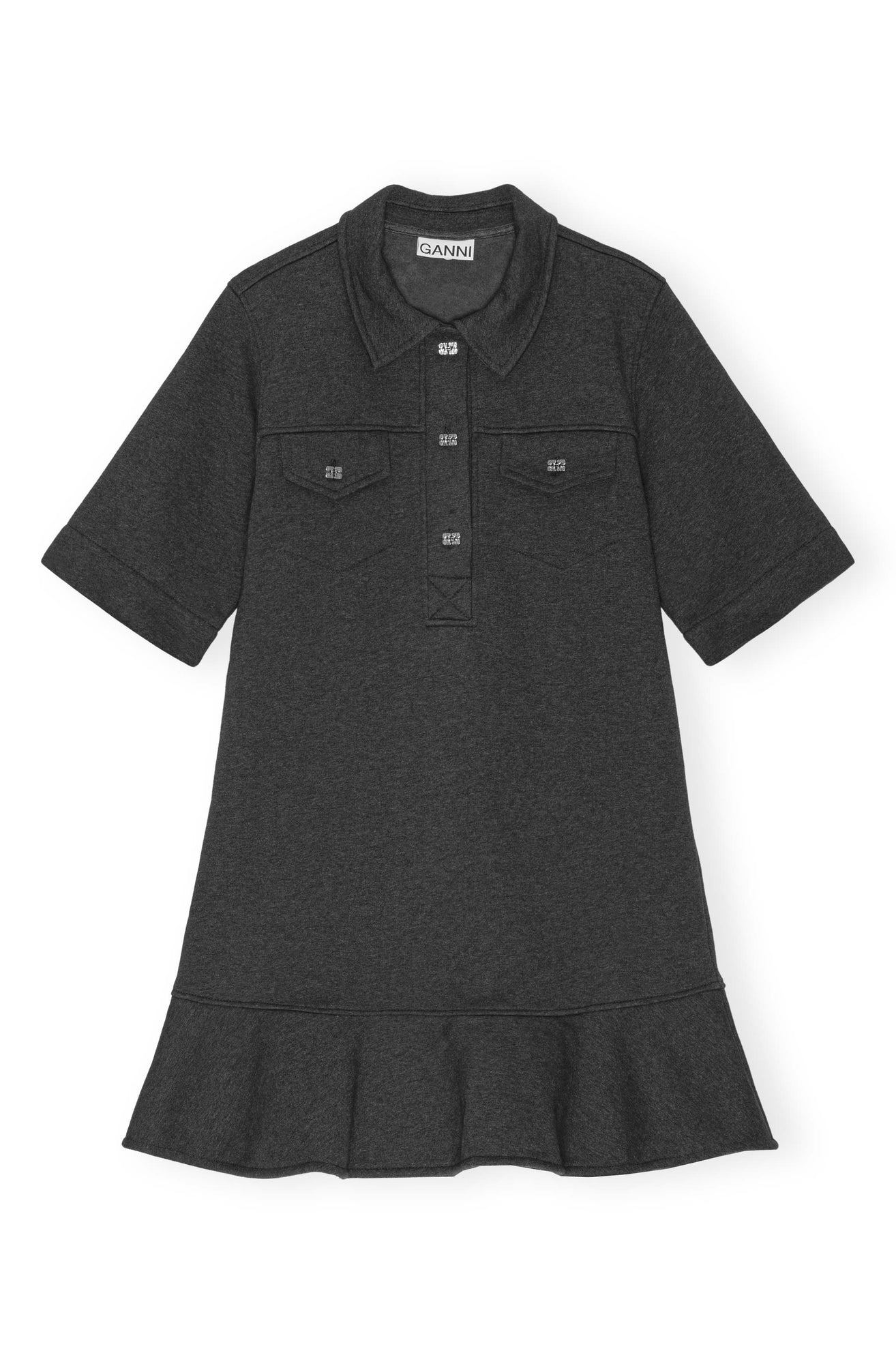 Heavy Fleece Mini Dress | Phantom