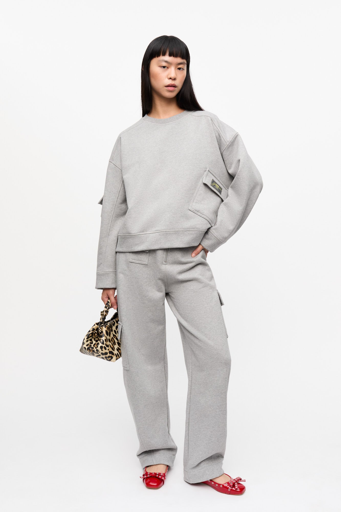 Heavy Terry Drop Shoulder Sweat | Paloma Melange