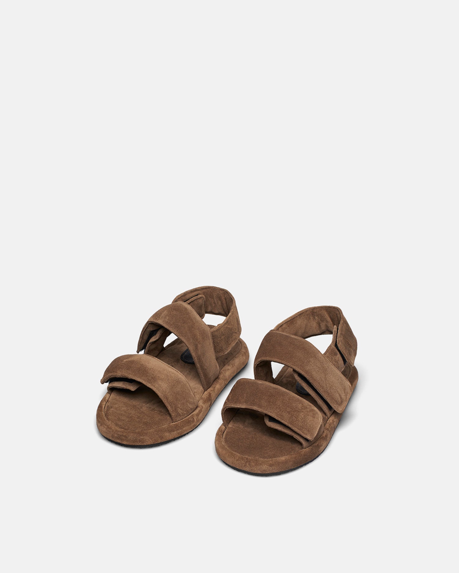 Tarrus Rounded Toe Padded Flat Sandals | Taupe