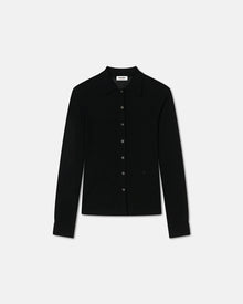 Thalia Superfine Merino Cardigan | Black