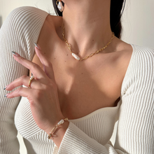 Irina Pearl Necklace | 14K Yellow Gold-Plated