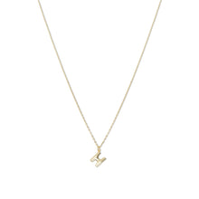 The Mini Bubble Letter Pendant Necklace | 18KT Gold Vermeil