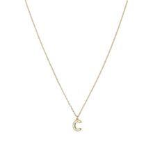 The Mini Bubble Letter Pendant Necklace | 18KT Gold Vermeil