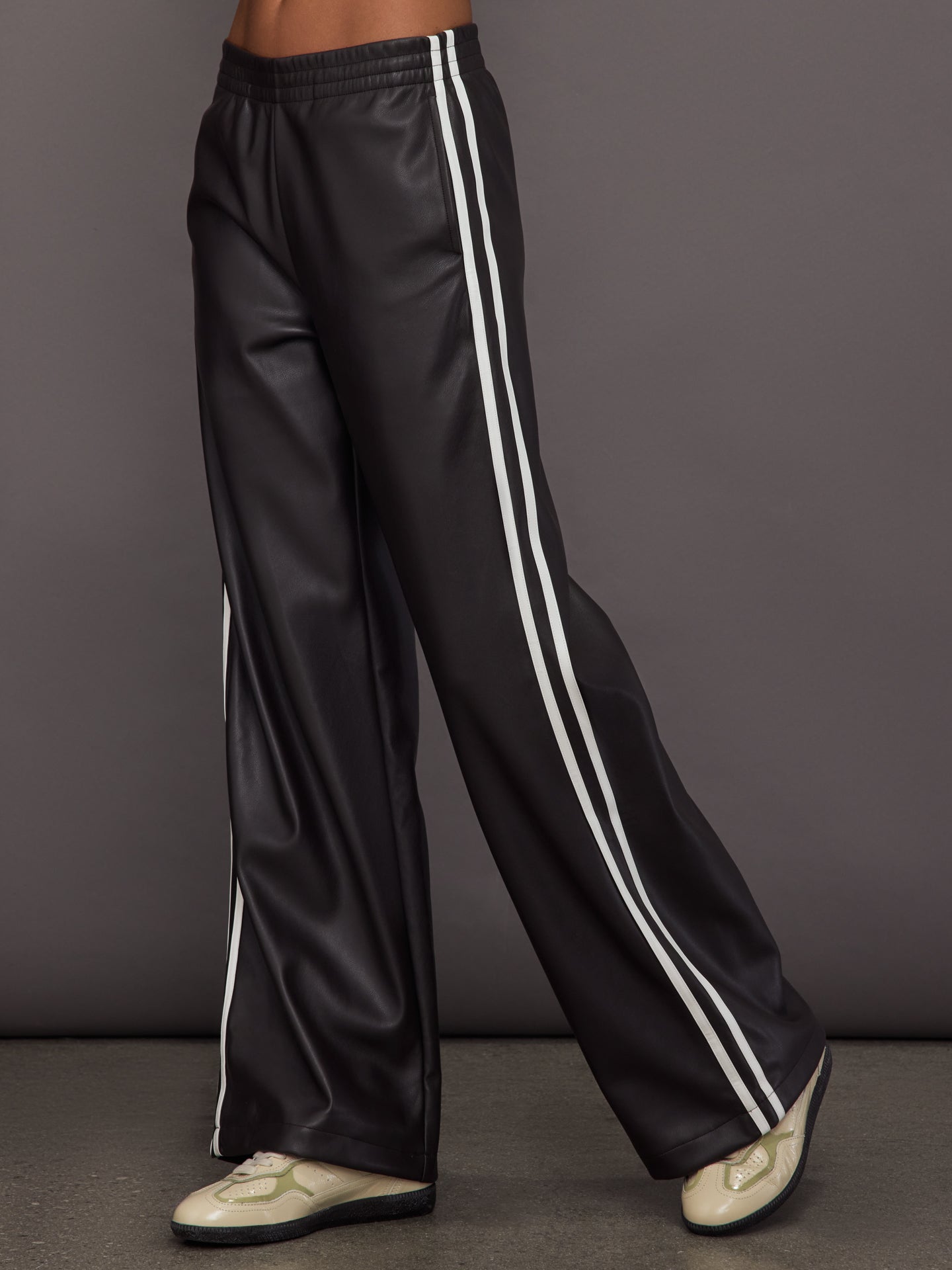 Vegan Leather Twilight Pant | Brown