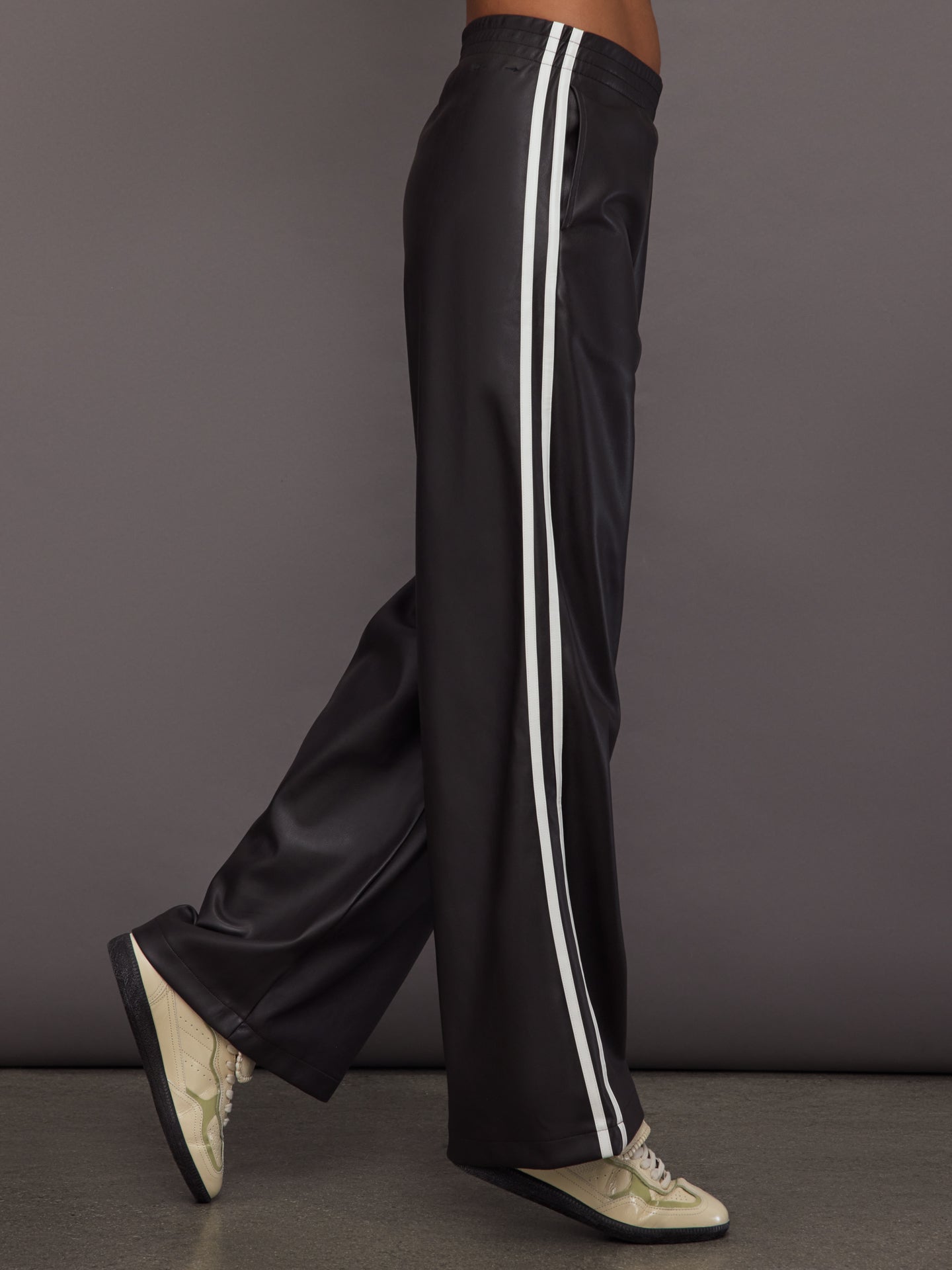 Vegan Leather Twilight Pant | Brown