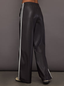 Vegan Leather Twilight Pant | Brown