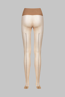 Signature Back Seam Seamless Tights - 20D - Medium Nude - Les Coquetteries | Nude